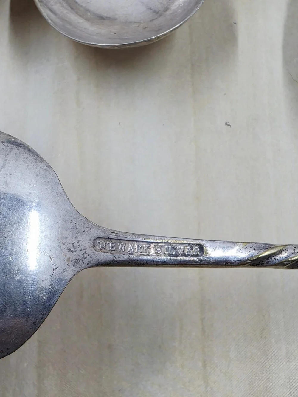 Silverplate Antique & Vintage Twisted Handle Spoons 10 Pieces Variety